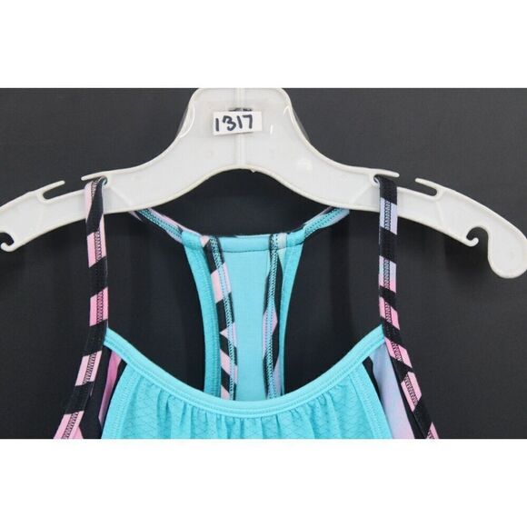 Ivivva Lululemon's Childrens blue, purple and black tanktop size 6 - Picture 2 of 6